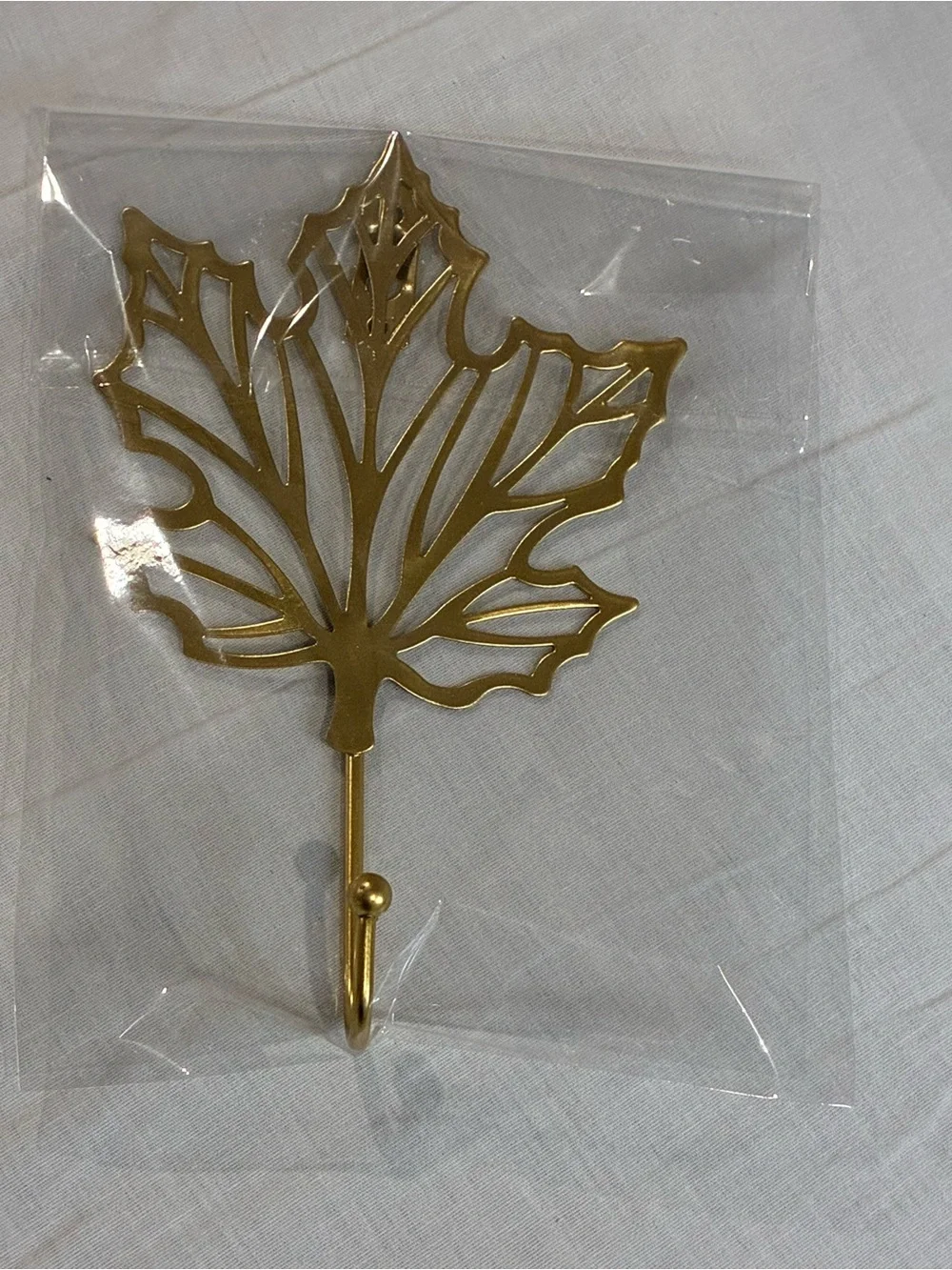 Gold Leaf Wall Hook - Decorative Home Wall Decor